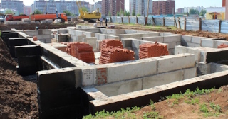 Фундаменты промышленных зданий в Краснокамске цена от 24853 руб. - заказать строительство фундамента промздания под стальные колонны